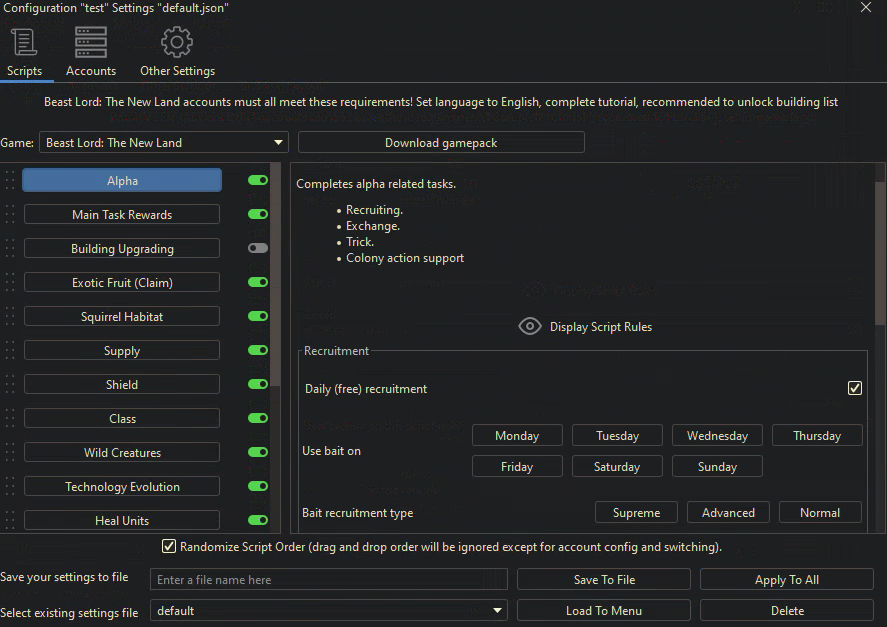 Beast Lord The New Land Bots