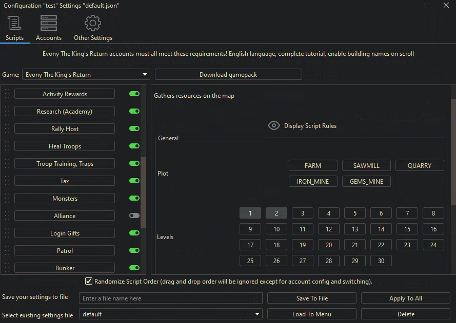 Evony The Kings Return Bot